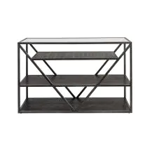 Liberty Furniture 37-OT1030 Liberty Furniture 37-OT1030 Arista - Sofa Table - Cobblestone Brown / Gray Dusty