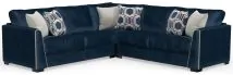 Jackson 2223/63/59/73-68 Jetson - 3 Piece Sectional With Comfort Coil Seat Cushions And 6 Included Accent Pillows - Nile