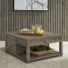 Liberty Furniture 172-OT1010 Parkland Falls - Square Lift Top Cocktail Table - Weathered Taupe