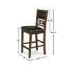 New Classic D1701-22-BRN New Classic D1701-22-BRN Gia - Counter Chairs (Set of 2) - Brown - Faux Leather