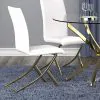 CoasterEssence 105171 Carmelia - Upholstered Dining Side Chairs (Set of 4) - White