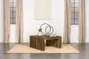 Coaster Fine Furniture 708418 Odilia - Square Solid Wood Coffee Table - Auburn