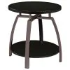 Coaster Fine Furniture 722208-S3 Dacre - 3 Piece Round Coffee And End Table Set - Dark Charcoal