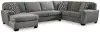 Benchcraft® 32402S1 Benchcraft® 32402S1 Birkdale Court - 3-Piece Sectional With Laf Corner Chaise - Gray