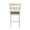 Liberty Furniture 182-B150124 Brook Bay - Slat Back Upholstered Counter Chair - Textured White / Carbon Gray