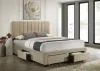 Coaster Fine Furniture 316010QB1 Wheatland - Queen Headboard, Drawers & Slats, Box 1 of 2 - Light Brown
