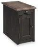 Ashley Furniture T736-7 Tyler Creek - Chair Side End Table - Grayish Brown / Black