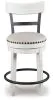 Ashley Furniture D546-524 Ashley Furniture D546-524 Valebeck - UPH Swivel Barstool  - White