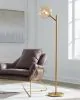 Ashley Furniture L206021 Abanson - Metal Floor Lamp  - Amber / Gold Finish