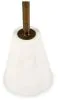 Ashley Furniture A4000540 Caramont - Accent Table with White Base - Black / White / Gold Finish