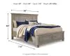 Ashley Furniture B733B35 Ashley Furniture B733B35 Lettner - California King Panel Storage Bed - Light Gray