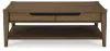 Ashley Furniture T769-1 Roanhowe - Rectangular Cocktail Table - Brown