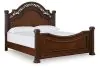 Ashley Furniture B764/31/36/50/72/94/93(2) Ashley Furniture B764/31/36/50/72/94/93(2) Lavinton - 7 Pc. - Dresser, Mirror, California King Poster Bed, 2 Nightstands - Brown