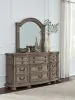 Ashley Furniture B944B1 Ardenfield - Dresser And Mirror - Light Brown