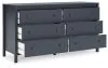 Ashley Furniture EB1528/231/245/155/111/292(2) Ashley Furniture EB1528/231/245/155/111/292(2) Simmenfort - 6 Pc. - Dresser, Chest, Twin Platform Bed, 2 Nightstands - Navy Blue