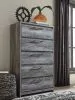 Ashley Furniture B221/31/35/46/84S/87/89/B100-12 Ashley Furniture B221/31/35/46/84S/87/89/B100-12 Baystorm - Full Panel Bed With 2 Storage Drawers - 7 Pc. - Dresser, Mirror, Chest, Full Bed - Gray