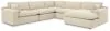 Ashley Furniture 10006S7 Elyza - Right Arm Facing Corner Chaise 5 Pc Sectional - Linen