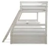 Ashley Furniture B742B16 Robbinsdale - Twin Over Full Bunk Bed With Storage - Antique White