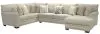 Jackson 4478/30/62/76-38 Middleton - 3 Piece Sectional With Right Side Facing Chaise - Cement