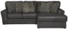 Jackson Furniture Industries 4378/46/76-28 Jackson Furniture Industries 4378/46/76-28 Denali - 2 Piece Italian Leather Match Sofa Chaise With Right Side Facing Chaise - Steel