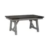 Liberty Furniture 131-CD-TRS Newport - Trestle Table - Smokey Gray / Carbon Gray