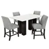 New Classic 40-1221-T Faust - Adjustable Table / Base & Top - White