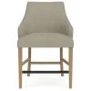 Riverside Furniture 92606 Mix-N-Match Chairs - Swoop Arm Upholstered Stool (Set of 2) - Gray