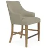 Riverside Furniture 92606 Mix-N-Match Chairs - Swoop Arm Upholstered Stool (Set of 2) - Gray