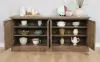CoasterEssence 110295 Brockway - 4-Door Dining Sideboard Buffet Cabinet - Barley Brown