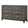 CoasterEveryday 212423 Watson - 6-Drawer Dresser - Gray Oak