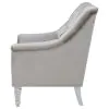 CoasterElevations 508463 Avonlea - Velvet Upholstered Sloped Arm Chair - Pearl Silver