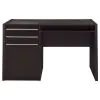 CoasterEveryday 800702 Halston - 2-Drawer Office Desk With Cabinet - Cappuccino