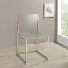 Coaster Fine Furniture 121182 Adino - Acrylic Dining Side Chair (Set of 2) - Chrome