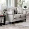 Furniture of America SM6435-LV Kacey - Loveseat - Light Gray /Powder Blue / Pale Plum