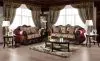 Furniture of America SM6433-SF Matteo - Sofa - Burgundy / Brown
