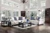Furniture of America SM2672-SF Giovanni - Sofa - Beige / Blue