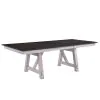 New Classic 40-1903-DT Maisie - Dining Table Top & Base - White / Dark Brown