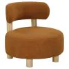 CoasterEveryday 903167 Zonie - Boucle Upholstered Barrel Back Accent Chair - Orange