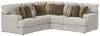 Jackson Furniture Industries 2240/62/42-26 Jackson Furniture Industries 2240/62/42-26 Tori - 2 Piece Sectional With Comfort Coil Seating And 9 Accent Pillows Included - Birch