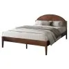 New Classic 00-B1862-300 Rowland - 5/0 Queen Platform Bed Only - Walnut