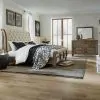 Liberty Furniture 615-BR-KCSDM Liberty Furniture 615-BR-KCSDM Americana Farmhouse - 3 Piece Bedroom Set (California King Sleigh Bed, Dresser & Mirror) - Dusty Taupe