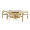 New Classic 60-G6201-D6C New Classic 60-G6201-D6C Sedona - 7 Piece Round Patio Dining Table With 6 Patio Chairs - Natural