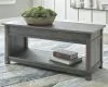 Ashley Furniture T175-9 Freedan - Rect Lift Top Cocktail Table - Grayish Brown