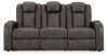 Ashley Furniture 3660215 Ashley Furniture 3660215 Fyne-Dyme - Power Reclining Sofa With Adj Headrest - Shadow