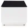 Ashley Furniture T756-1 Gardoni - Rectangular Cocktail Table - White / Black