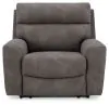 Ashley Furniture 61003/58/57/31/77/46/62/13 Ashley Furniture 61003/58/57/31/77/46/62/13 Next-Gen Durapella - 7 Pc. - 6-Piece Power Reclining Sectional, Power Recliner - Slate