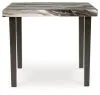 Ashley Furniture PCD581-13 Jeshina - Square Dining Room Counter Table - Dark Brown / Beige