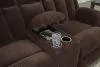 Ashley Furniture PC2140696 Free Wake - Double Relcining Power Loveseat With Console - Chocolate