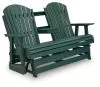 Ashley Furniture PCP115-835 Shell Beach - Loveseat Glider - Green