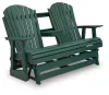 Ashley Furniture PCP115-835 Shell Beach - Loveseat Glider - Green